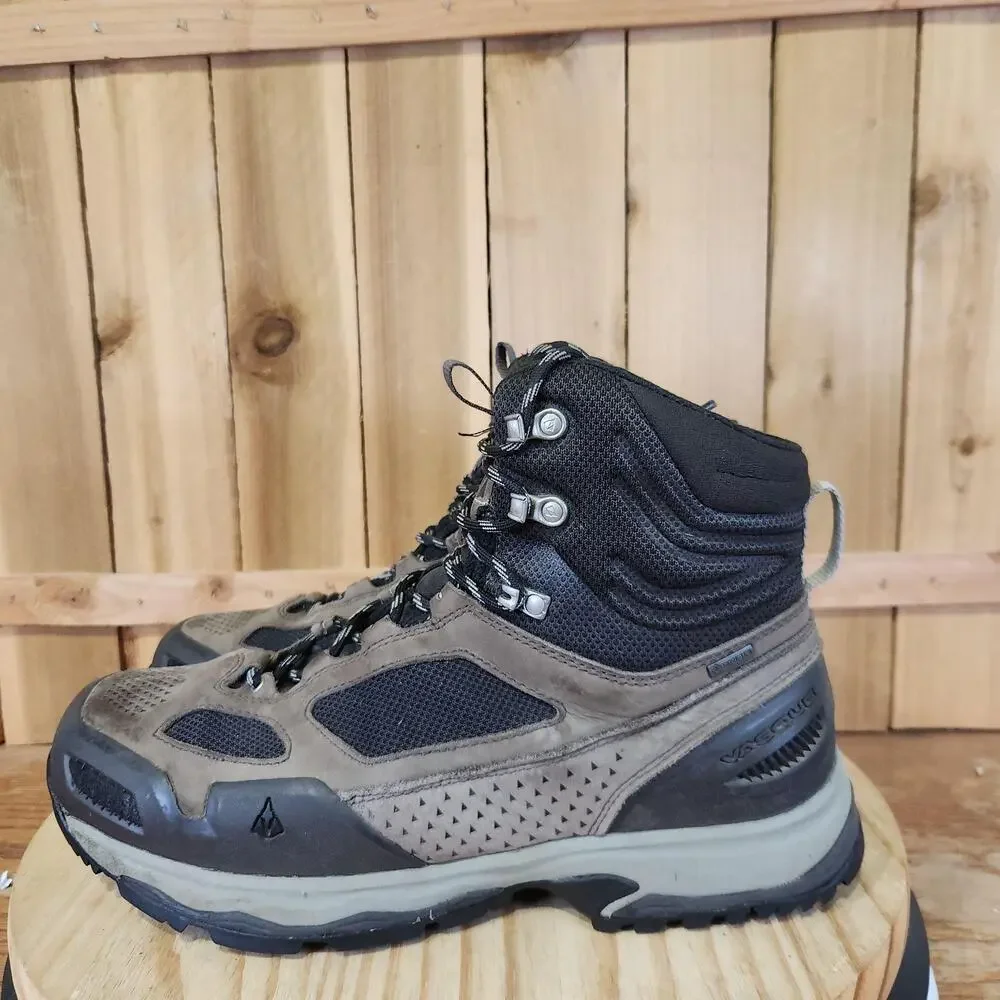 Vasque Breeze AT Mid GTX Boots Mens 12 W Brown Waterproof Vibram Hiking Outdoor